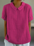 Kensington | Relaxed Fit Peter Pan Collar Blouse