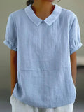 Kensington | Relaxed Fit Peter Pan Collar Blouse