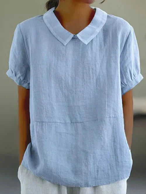 Kensington | Relaxed Fit Peter Pan Collar Blouse