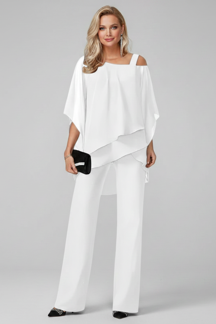 Klara | Off-Shoulder Flowing Wide-Leg Jumpsuit