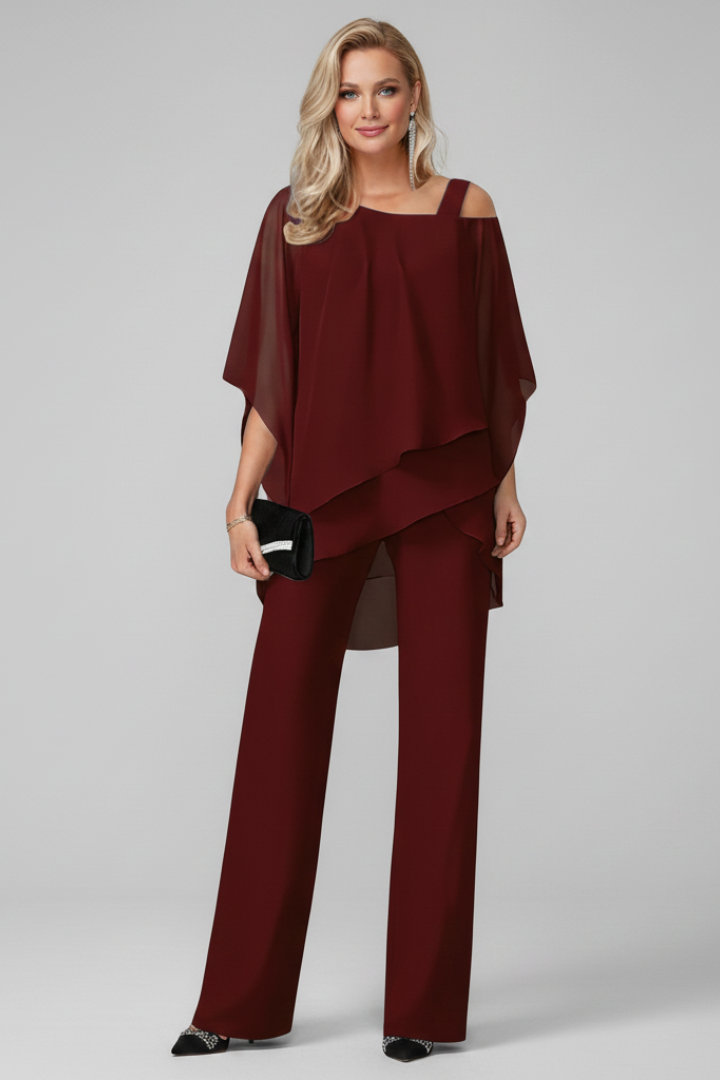 Klara | Off-Shoulder Flowing Wide-Leg Jumpsuit