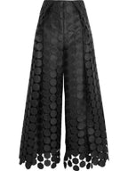 Lara | High Waist Wide Leg Polka Dot Pants
