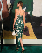 Larissa | Floral Print Slit Maxi Dress