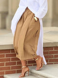 Leandra | Loose Fit Cropped Cotton Capri Pants