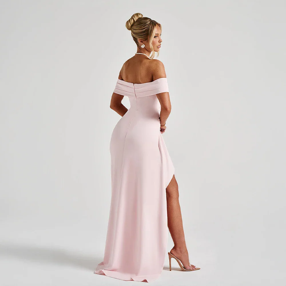 Leia | Off-Shoulder Split Maxi Dress