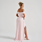 Leia | Off-Shoulder Split Maxi Dress