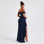 Leia | Off-Shoulder Split Maxi Dress