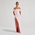 Leia | Off-Shoulder Split Maxi Dress