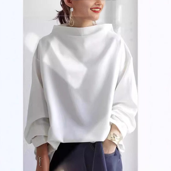 Leila | Relaxed Fit High Neck Top