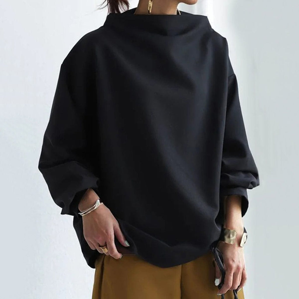 Leila | Relaxed Fit High Neck Top