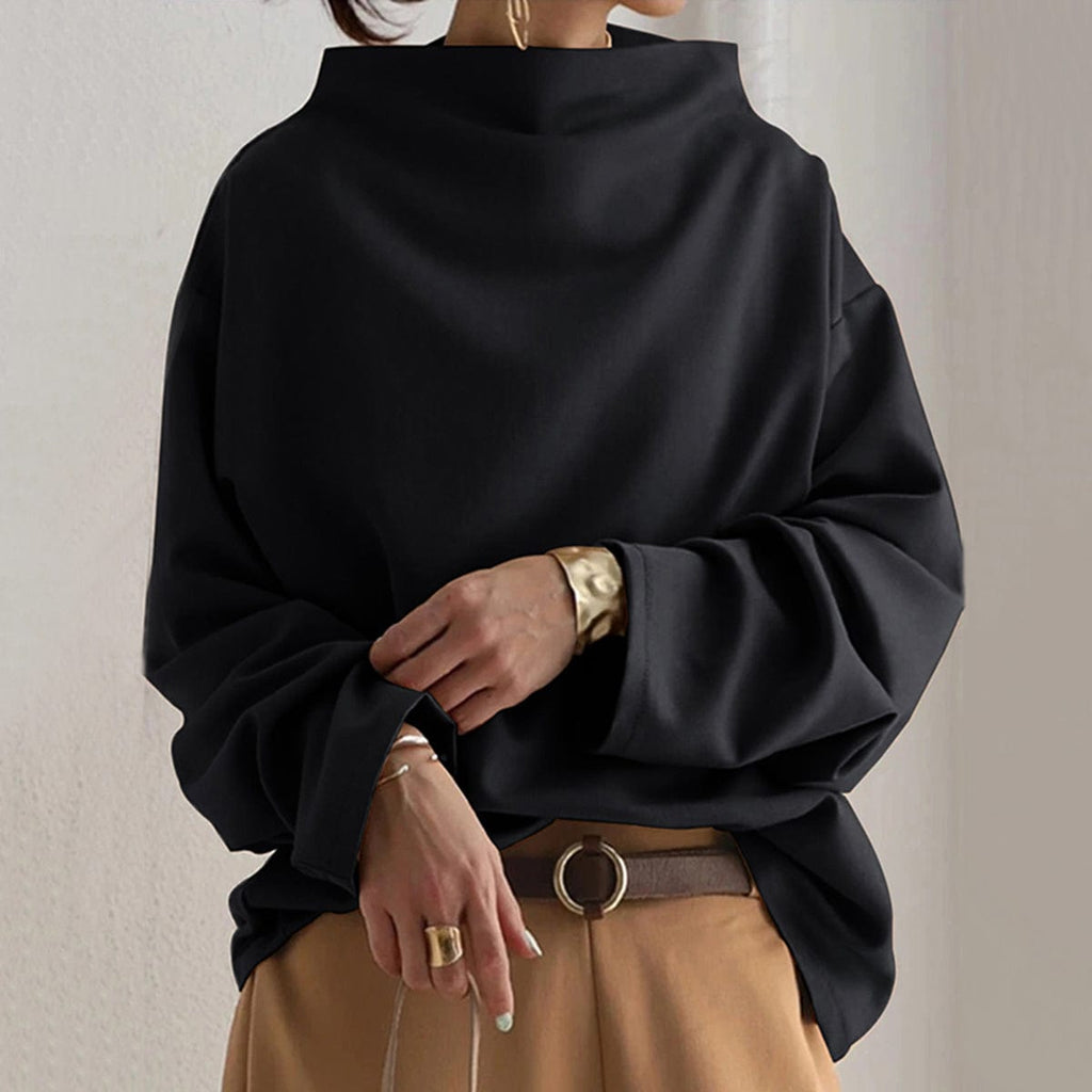 Leila | Relaxed Fit High Neck Top