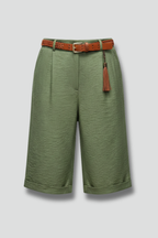 Lidia | High Waist Tailored Cuffed Shorts