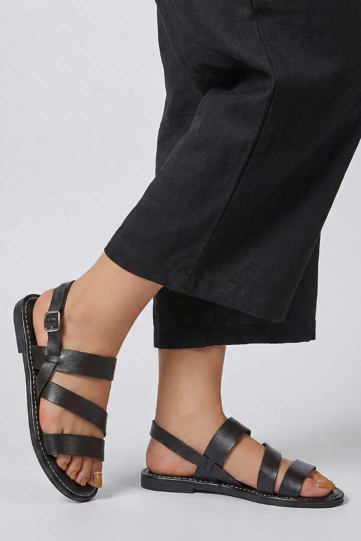 Liliana | Modern Flat Back-Strap Sandals