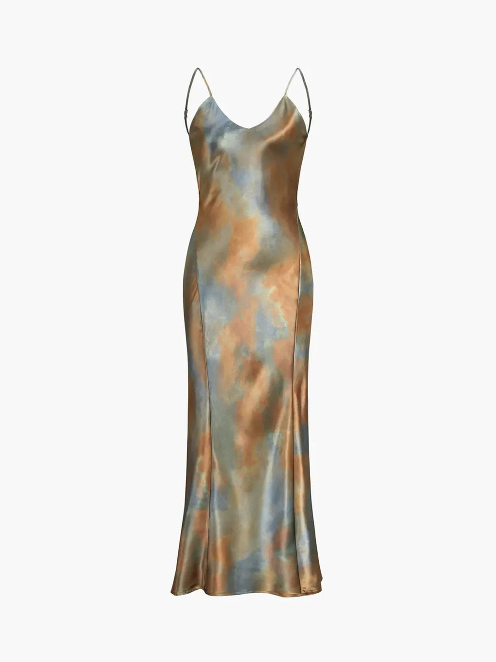 Lillian | Backless Satin Maxi Dress