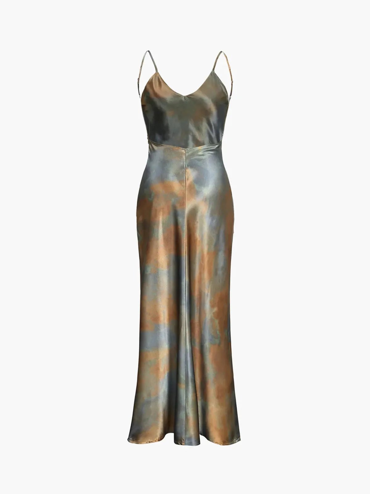 Lillian | Backless Satin Maxi Dress