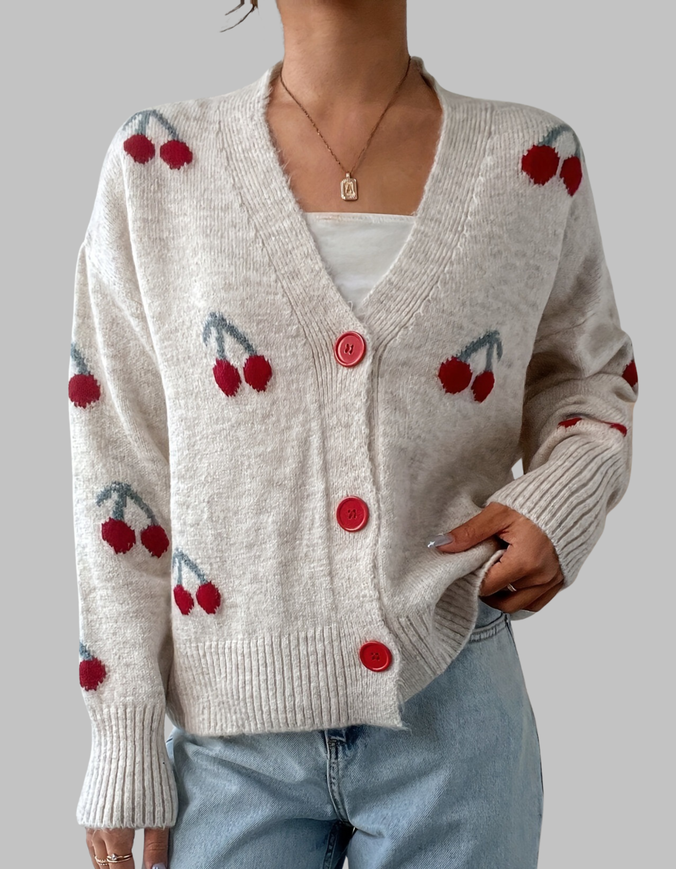 Liv | Button Front Long Sleeve Cardigan