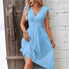 Lucia | Flared A-Line V-Neck Summer Dress