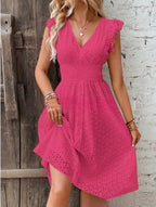 Lucia | Flared A-Line V-Neck Summer Dress