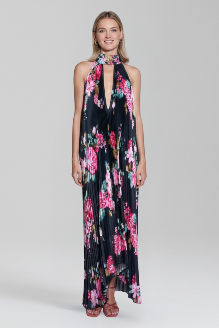 Lucia | Sleeveless Pleated Maxi Dress