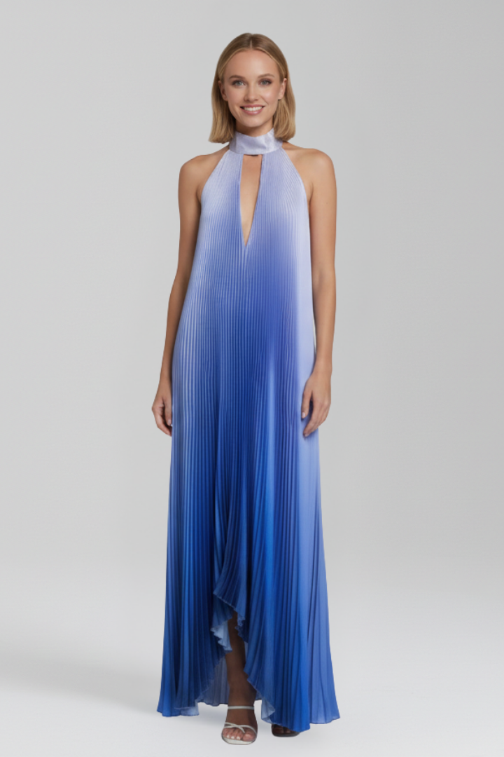 Lucia | Sleeveless Pleated Maxi Dress