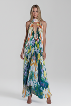 Lucia | Sleeveless Pleated Maxi Dress