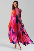 Lucia | Sleeveless Pleated Maxi Dress