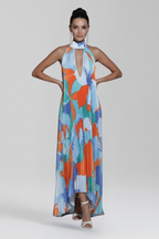 Lucia | Sleeveless Pleated Maxi Dress