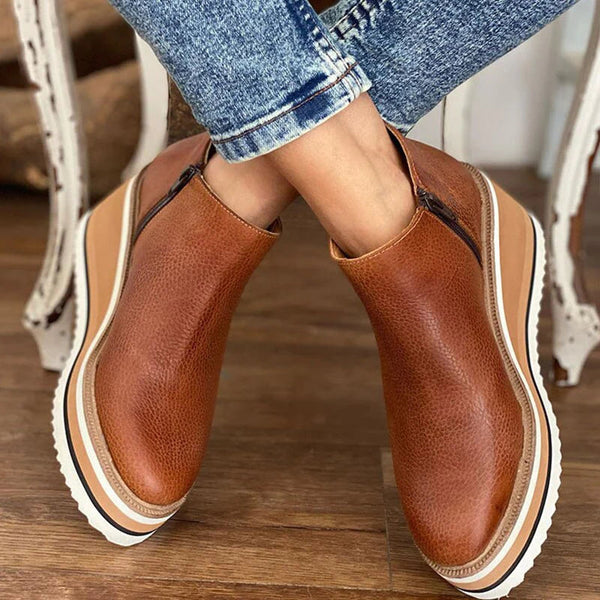 Lucille | Sleek Waterproof Side-Zip Boots