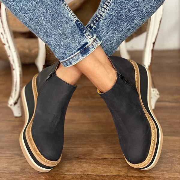 Lucille | Sleek Waterproof Side-Zip Boots
