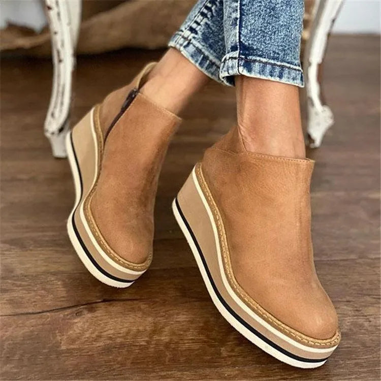 Lucille | Sleek Waterproof Side-Zip Boots