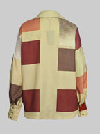 Lucy | Loose Fit Plaid Buttoned Lapel Blouse