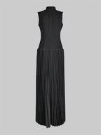 Lyra | Sleeveless Bodycon Mock Neck Maxi Dress