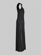 Lyra | Sleeveless Bodycon Mock Neck Maxi Dress