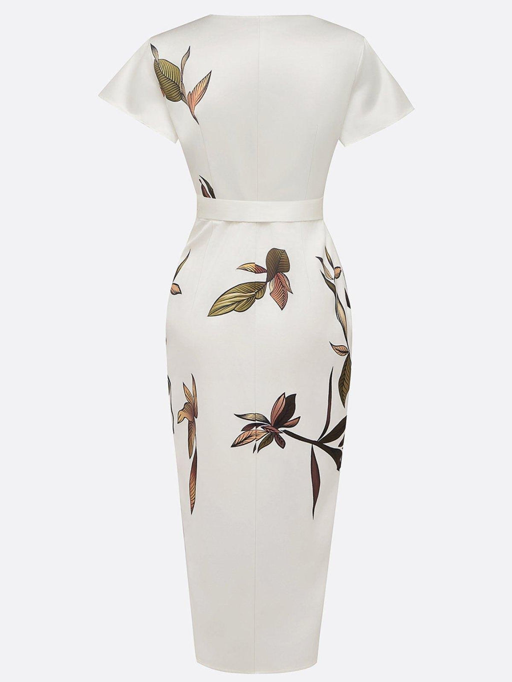 Mabel | Wrap Fit V-Neck Floral Midi Dress