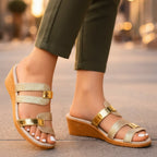 Marcella | Slip-On Orthopedic Sandals with Glitter Straps