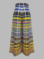 Margaret | Loose Fit Wide Leg Printed Casual Pants