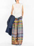 Margaret | Loose Fit Wide Leg Printed Casual Pants