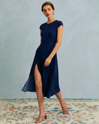 Margot | Fitted Polka Dot Cutout Summer Dress