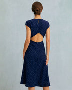 Margot | Fitted Polka Dot Cutout Summer Dress