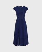 Margot | Fitted Polka Dot Cutout Summer Dress