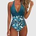 Margot | V-Neck Floral One-Piece Swimsuit