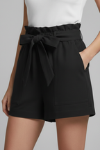 Mariana | Relaxed Fit Tie Waist Shorts With Pockets