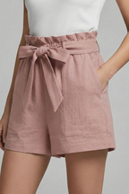 Mariana | Relaxed Fit Tie Waist Shorts With Pockets