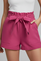 Mariana | Relaxed Fit Tie Waist Shorts With Pockets
