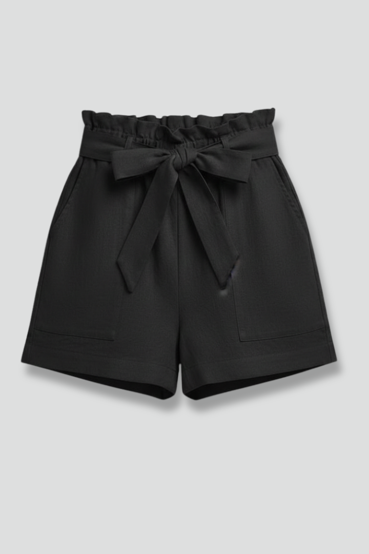 Mariana | Relaxed Fit Tie Waist Shorts With Pockets