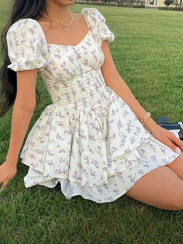Marlene | Sweetheart Neckline Corset Mini Dress