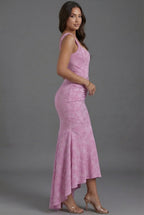 Meadow | Fitted Corset Bodice Maxi Dress with Fishtail Hem