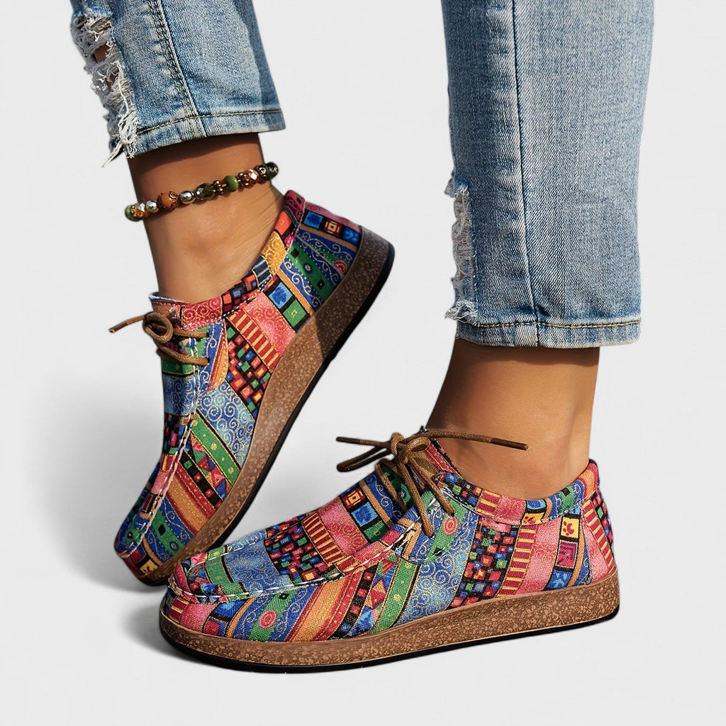 Michaela | Cushioned Support Low-Top Sneakers