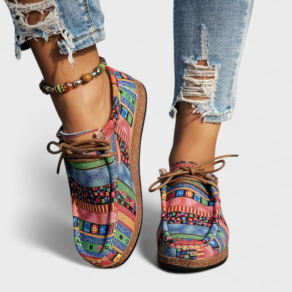 Michaela | Cushioned Support Low-Top Sneakers