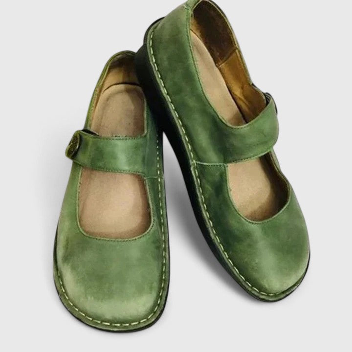 Miriam | Adjustable Strap Comfort Fit Round Toe Shoes